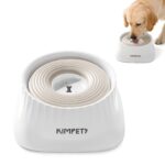 Floating Water Bowl for Dogs and Cats, 1500ML No-Spill Pet Water Bowl, Suspended No Wet Mouth Design, Anti-Dust Splash Proof Detachable Easy to Clean